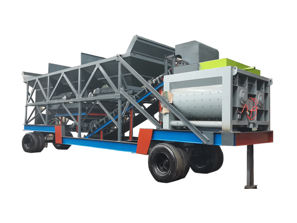 Mobile concrete mixing station series