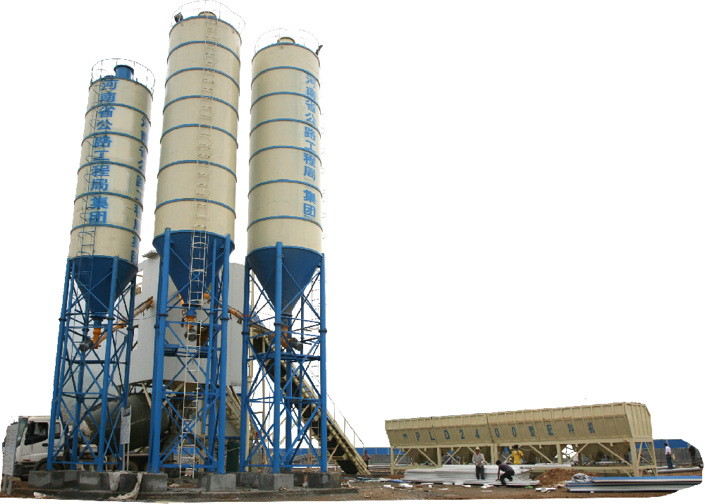 Horizontal 90 concrete mixing plant, 90 mixing plant equipment is several sides