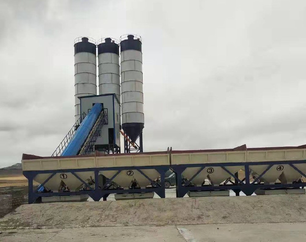 HZS50 concrete batching plant