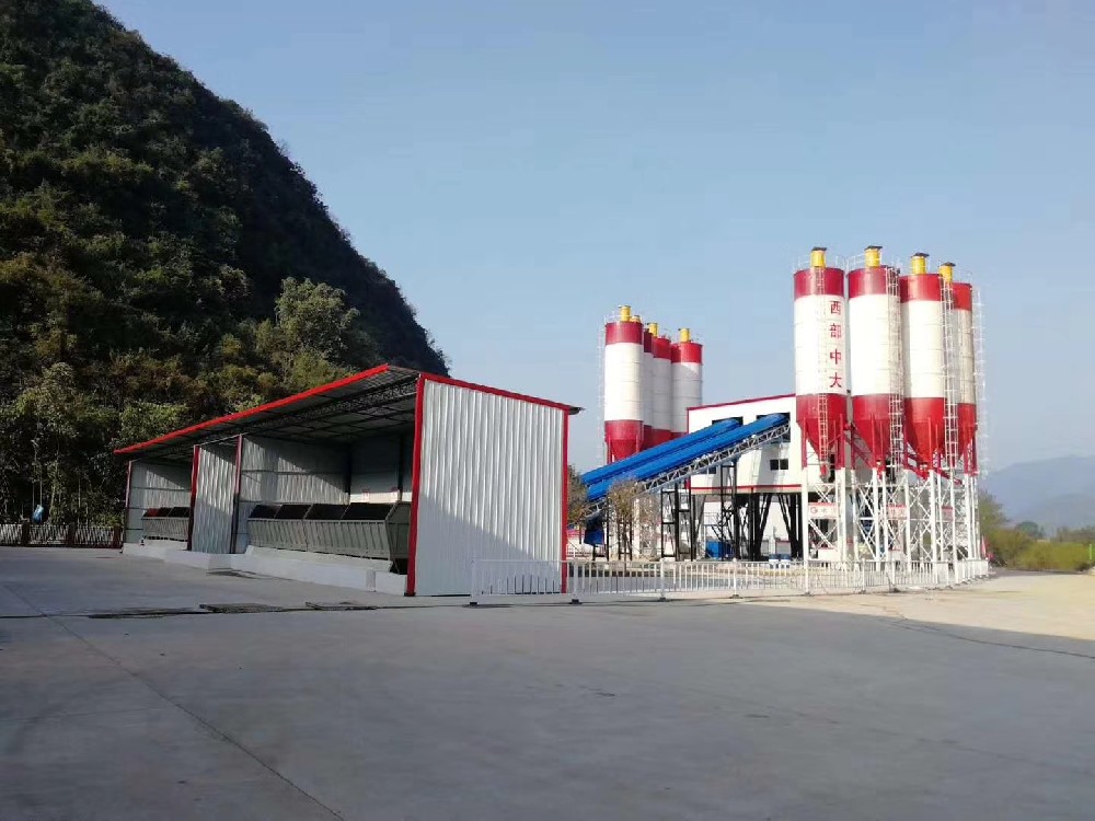 HZS120 concrete batching plant