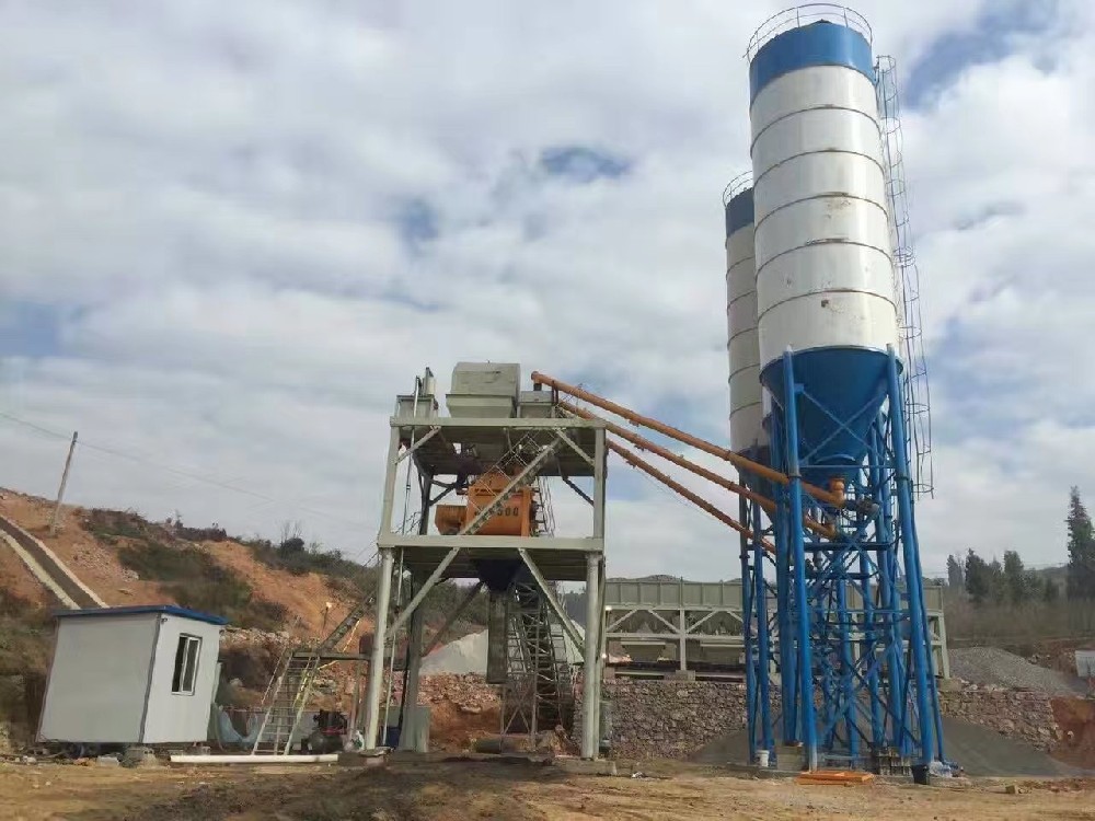 HZS35 concrete batching plant